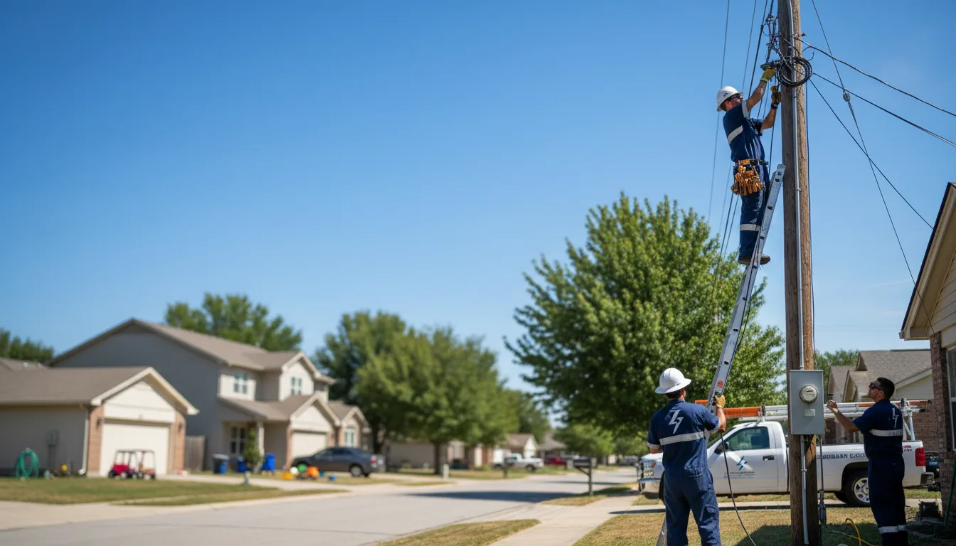 Residential electrician providing installation services in Villa Ridge, IL